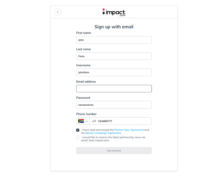 Sign up with Email image