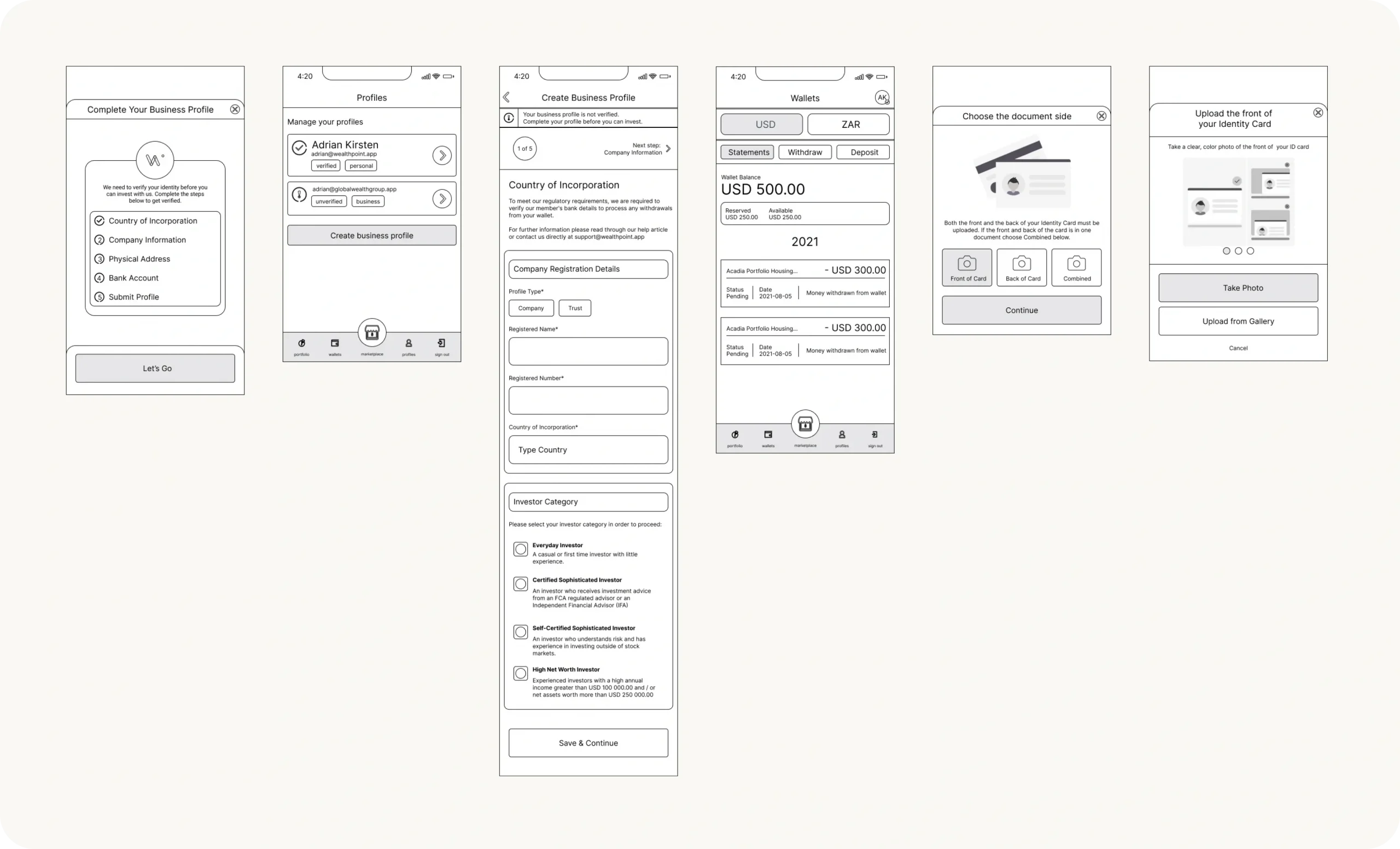 wireframes