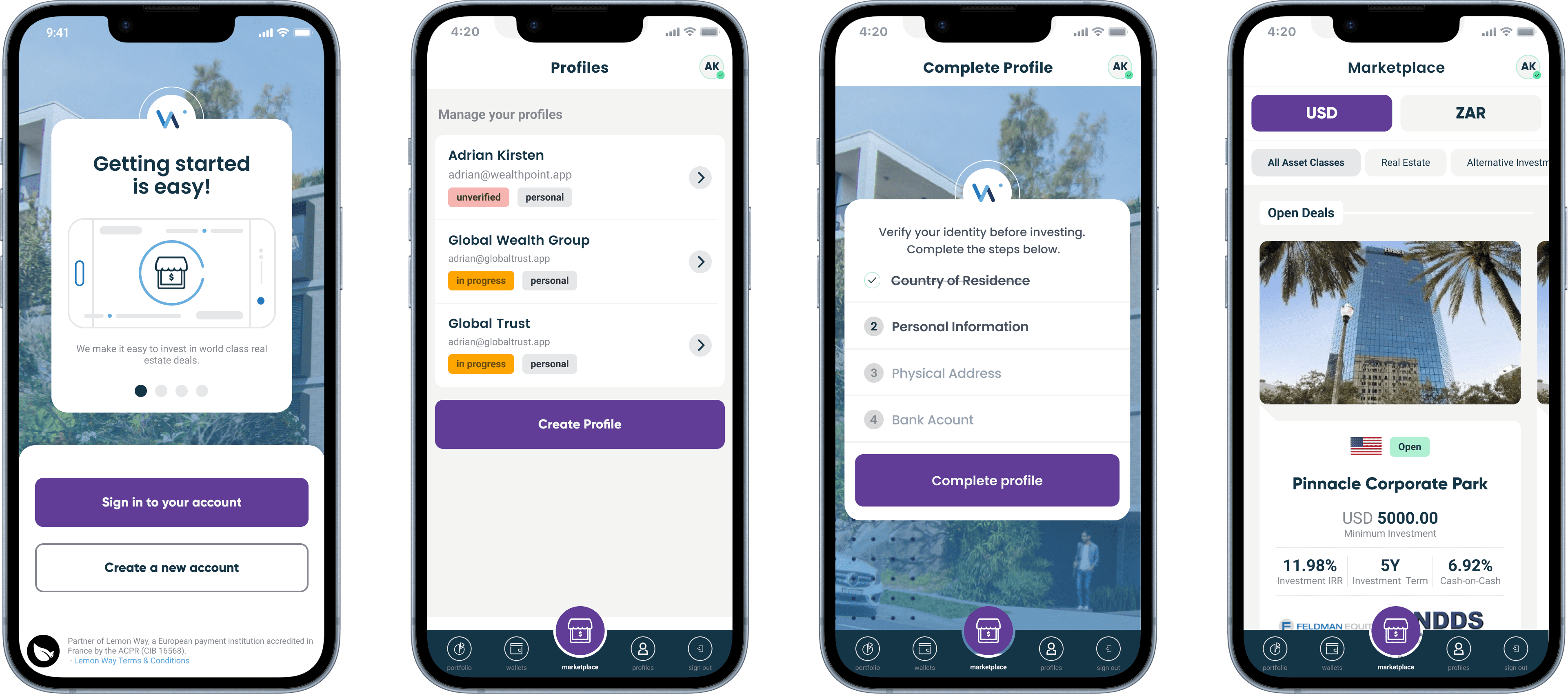 wealthmigrate-landing Wealth Migrate UI Design